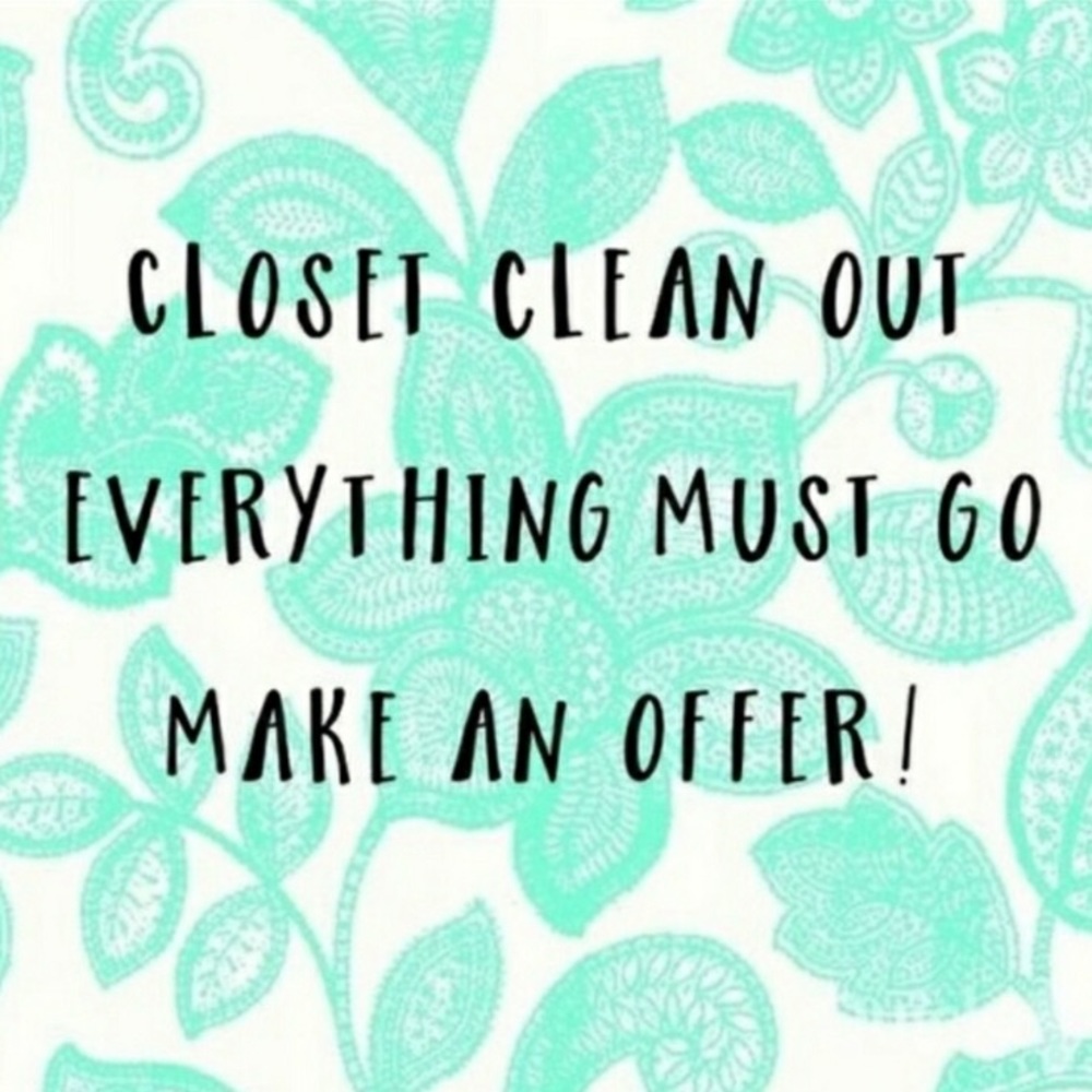 Closet clear out!